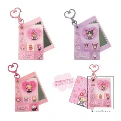 Sanrio Kogal Unifrom Makeup Mirror Heart Shape Keychain