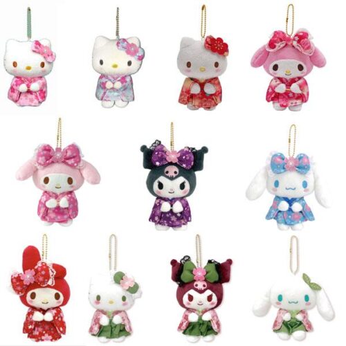 Sanrio Kimono Series Plush Keychain